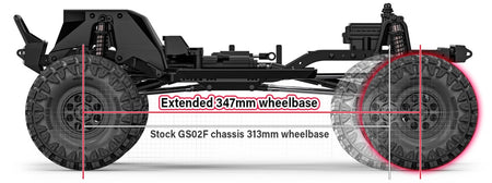 Gmade 1/10 GS02F Spider Crawler Portal TS Kit GM57014 image 1