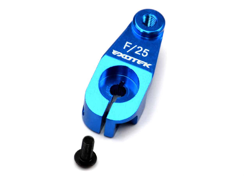 Exotek AE Heavy Duty Servo Horn Aluminum Blue Futaba-Savox 25t Spline 1547BLU image 0