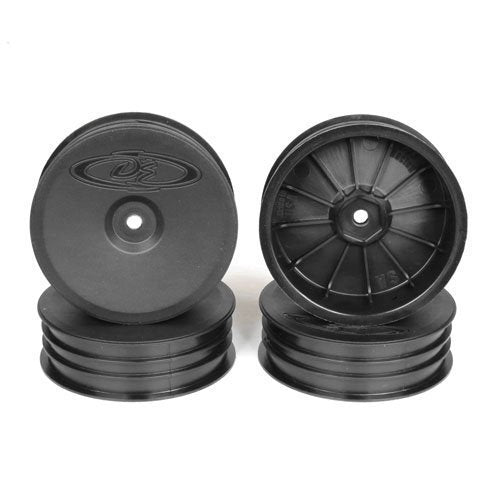 DE Racing Speedline Slim Buggy Front Wheels for Losi TLR 3.0 4.0 5.0 Black DER-SB4-SLB image 0