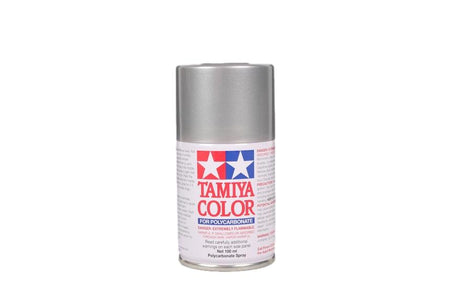 Tamiya Polycarbonate Lexan Paint PS-41 Bright Silver Spray Can TAM86041 86041 image 0