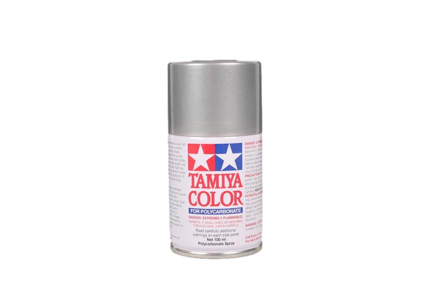Tamiya Polycarbonate Lexan Paint PS-41 Bright Silver Spray Can TAM86041 86041 image 0