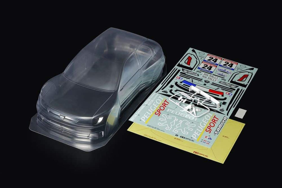 Tamiya 1/10 R/C Peugeot 306 Maxi Body Parts Set TAM51753 51753 image 0