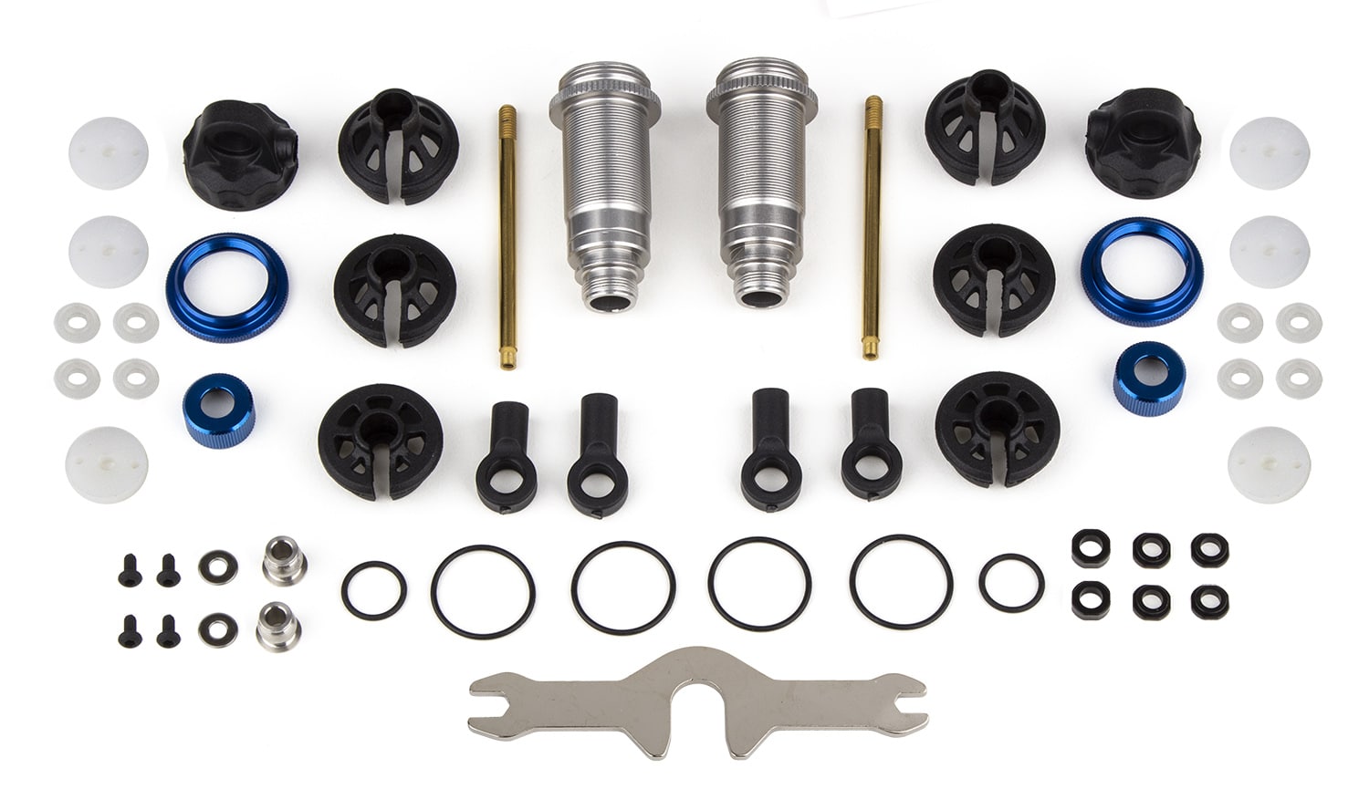 Team Associated V2 12x 27.5mm Threaded Rear Shock Kit DR10 &amp; SR10 ASC72032 72032 image 0