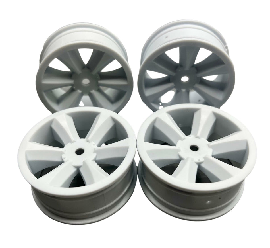 Gravity RC Set of 4 USGT Edge Ultra Light White Wheels GRC129W image 0