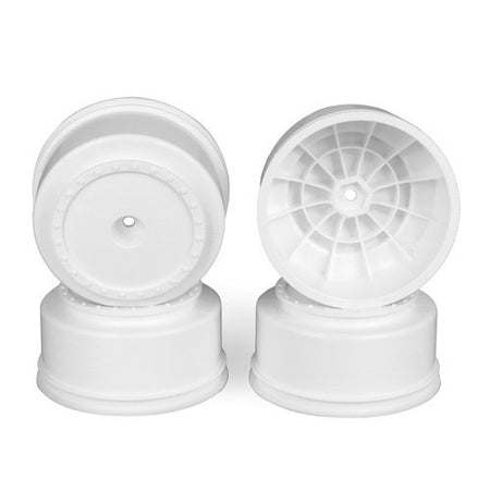 DE Racing Borrego Short Course Wheels +3mm offset Associated (SC5m, SC6.1, SC6.2, SC10) White DER-BS4-AW image 0