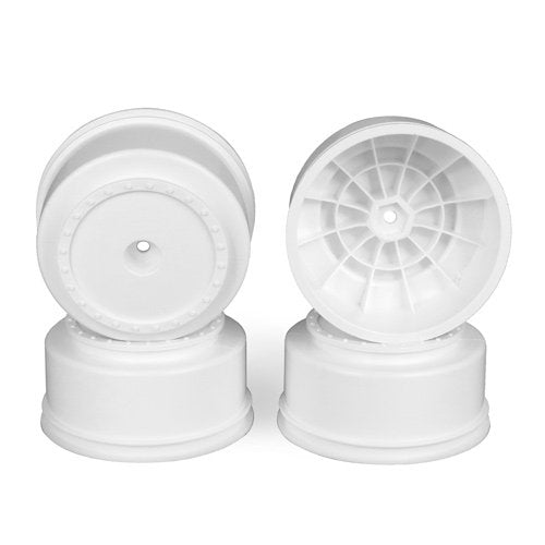 DE Racing Borrego Short Course Wheels +3mm offset Associated (SC5m, SC6.1, SC6.2, SC10) White DER-BS4-AW image 0