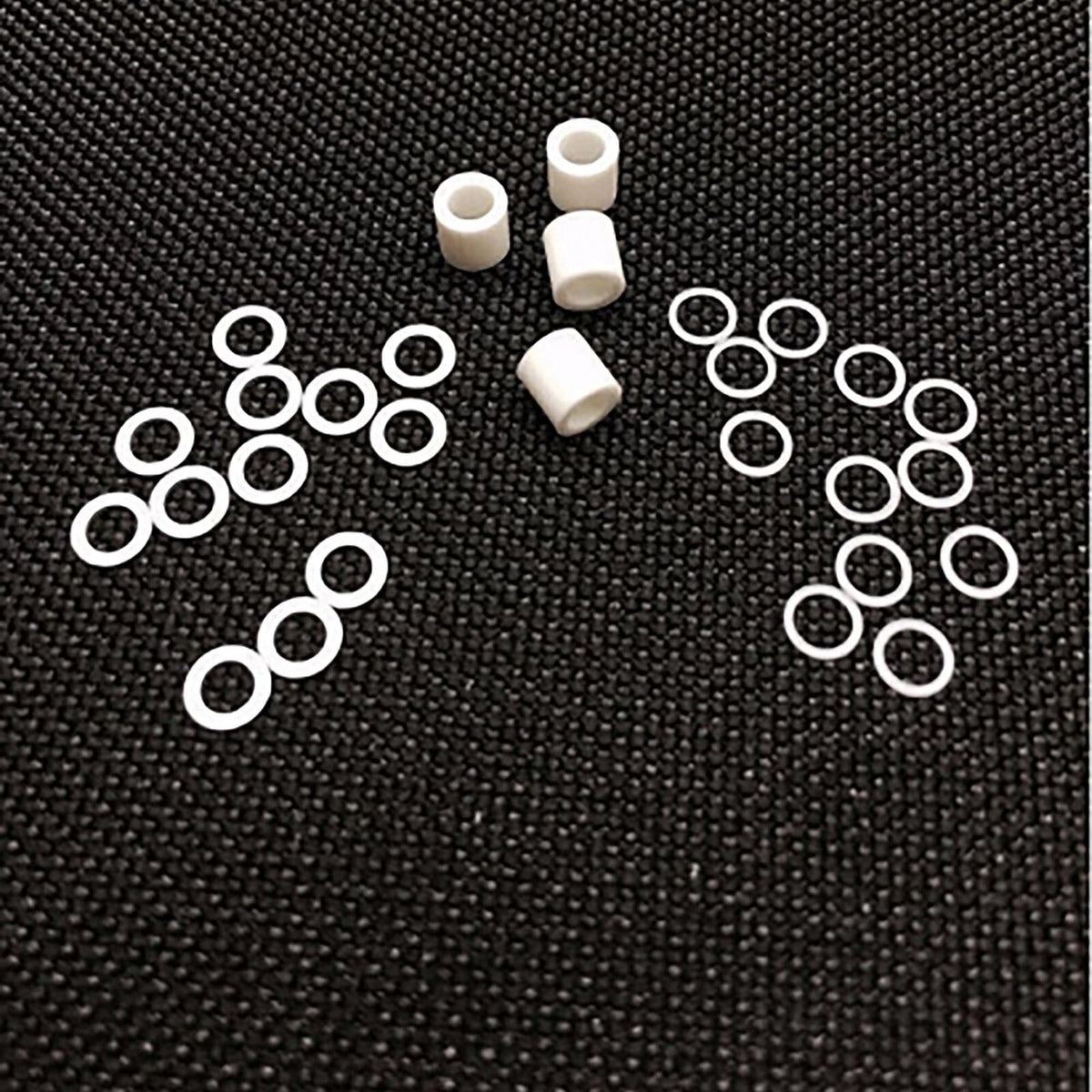 Trinity Ultimate PTFE &amp; Aluminum Brushless Motor Shim Kit (28pc) TEP1177U image 0