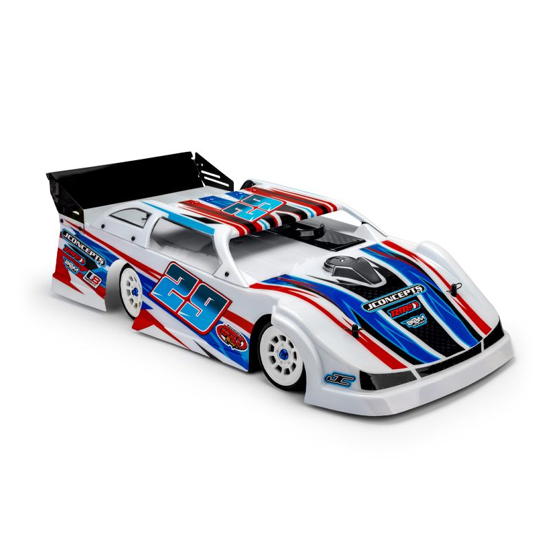 Jconcepts L8 Night G3 Speedway Dirt Late Model Body Decked w/Spoiler 0611 image 0