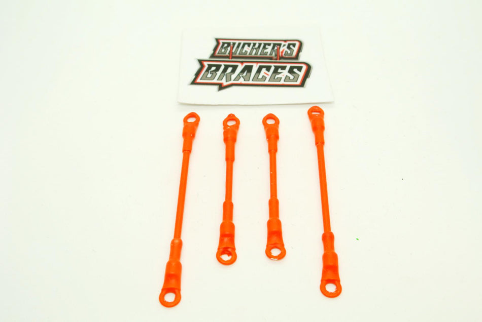Bucher's Braces for SC Mod, SC Late Model &amp; Mudboss Bodies Orange image 0