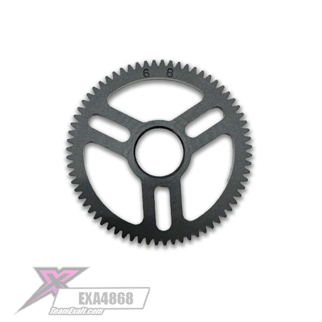 Team Exalt X-tra Light-Speed Machined Delrin 68t (Tooth) 48p Spur Gear EXA4868 image 0