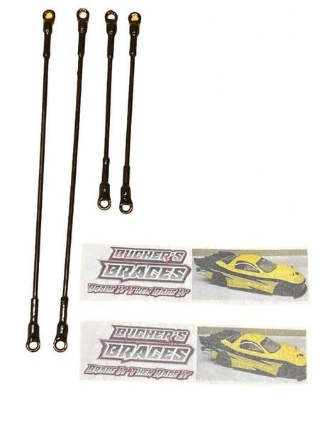 Bucher's Braces For Drag Car Body Sides 4 Piece Set image 0
