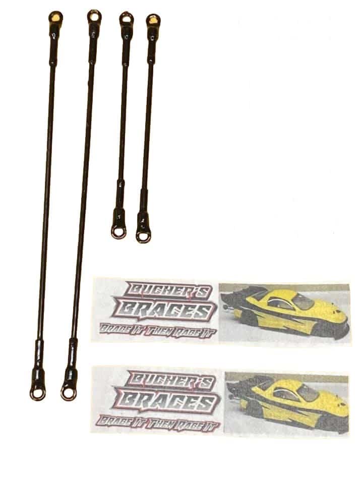 Bucher's Braces For Drag Car Body Sides 4 Piece Set image 0