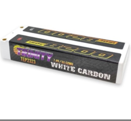Trinity 8200mah 150C White Carbon 7.4v Stick Lipo Battery TEP2323 TRI-1020 image 0