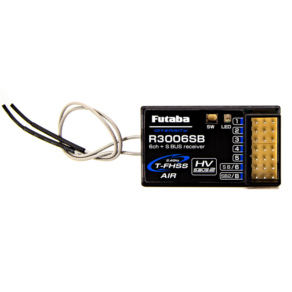 Futaba R3006SB T-FHSS S.Bus 6-Channel Telemetry Receiver (2.4GHz) FUT01102306-3 01102306-3 image 0