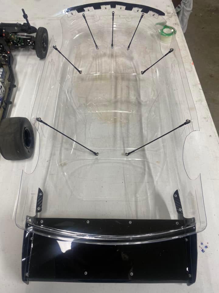Bucher's Braces For Drag Car Body Front Bumper 3 Piece Set image 1