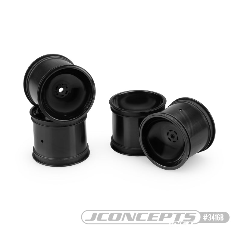 JConcepts Super Dish 2.2 Rear Wheel Traxxas Rustler Stampede Black 3416B image 0