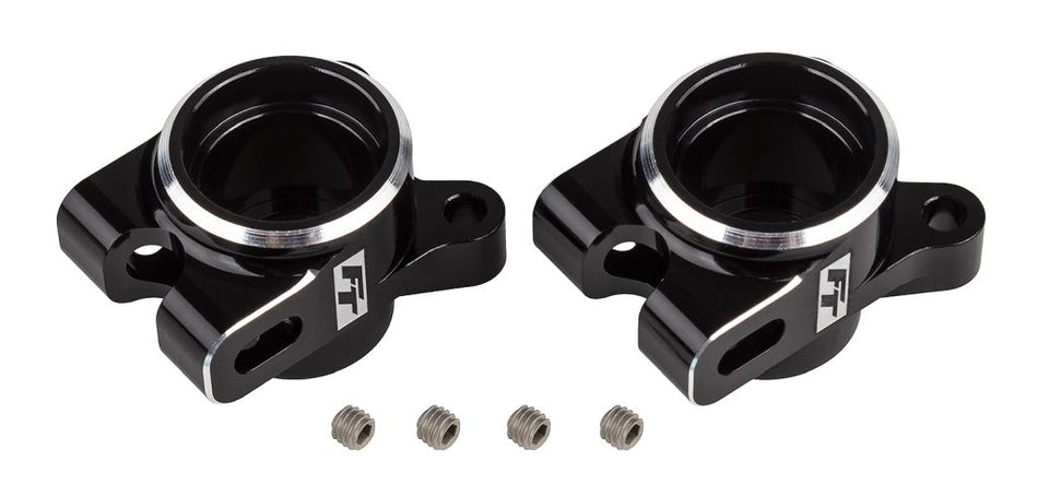 Team Associated B7 &amp; B7d Factory Team Aluminum Rear Hub Set BLACK 92472 image 0