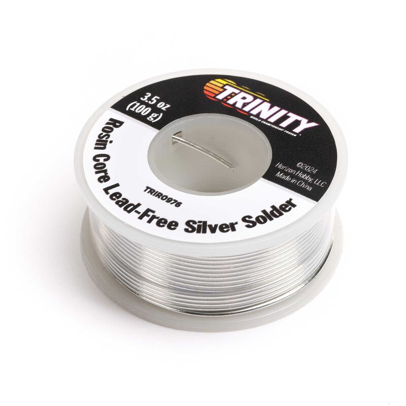 Trinity Rosin Core Silver Solder 100g Roll TRIR0976 image 0