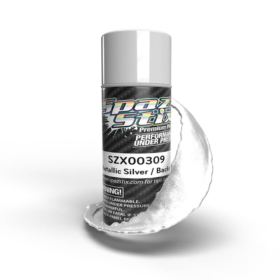 Spaz Stix Silver Metallic Color or Candy Backer 3.5oz Can SZX00309 00309 image 0