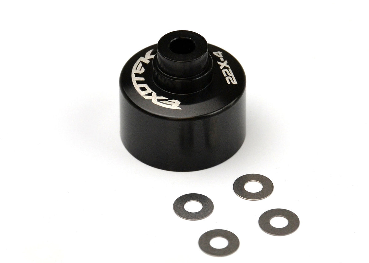 Exotek Aluminum Heavy Duty Gear Diff Case for TLR 22x-4 EXO2114 2114 image 1