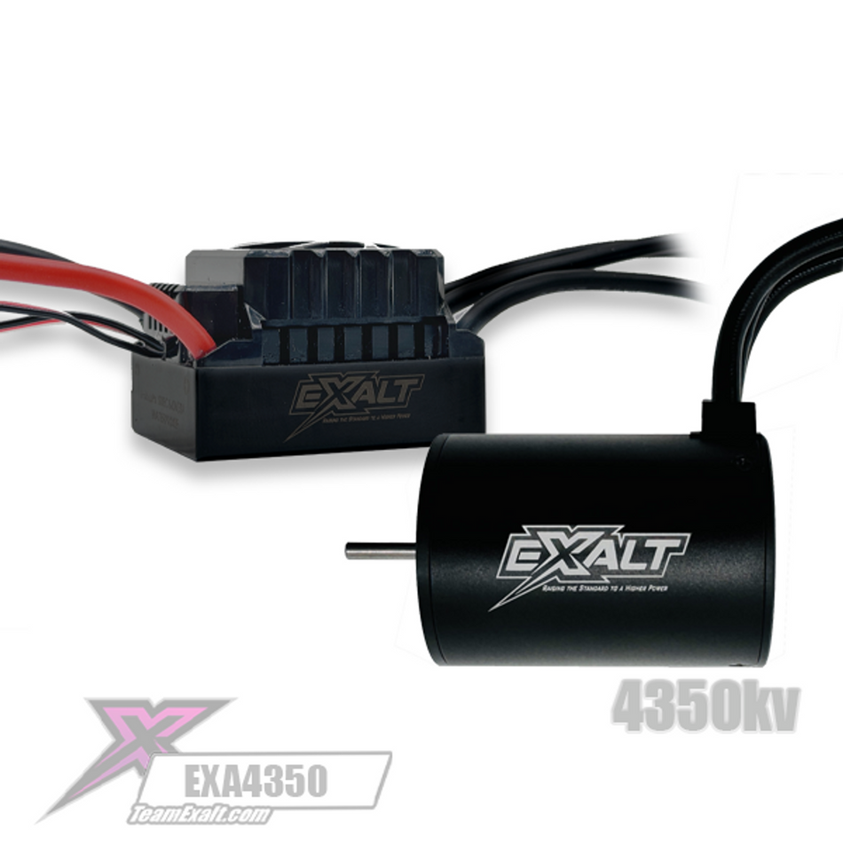 Team Exalt Exalt 1/10th Sensorless Brushless ESC/Motor Combo 4350kV EXA4350 image 0