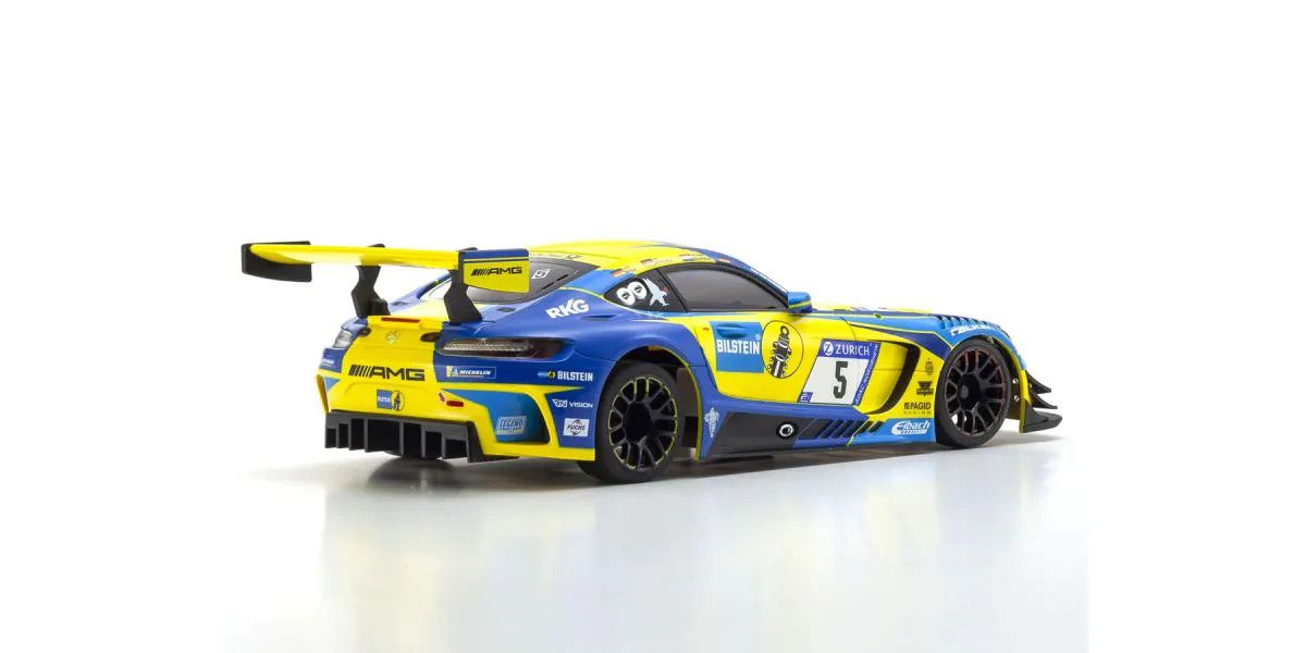 Kyosho ASC MR03W-MM Mercedes-AMG GT3 Blue/Yellow Autoscale Body MZP247BLY image 1