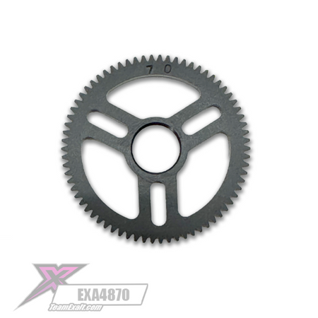 Team Exalt X-tra Light-Speed Machined Delrin 70t (Tooth) 48p Spur Gear EXA4870 image 0