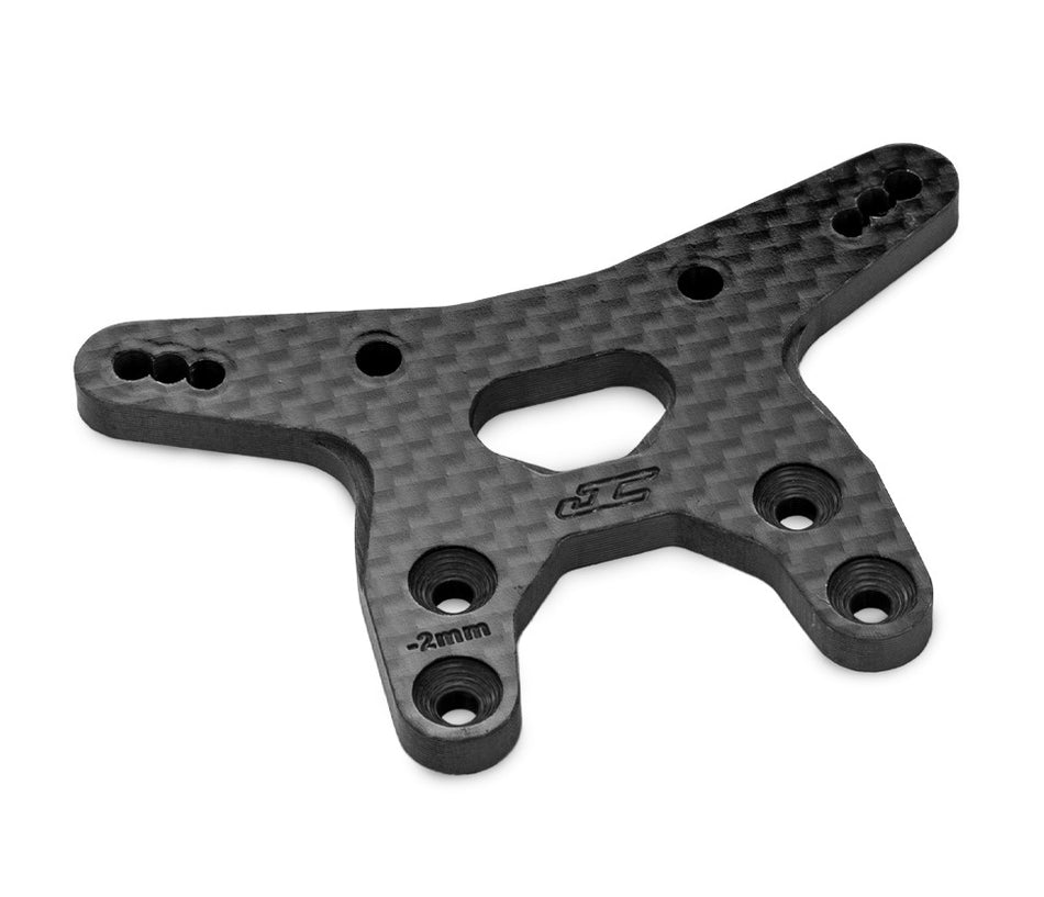 Jconcepts Carbon Fiber Front Shock Tower Black -2mm for B7/B7D 2wd Buggy 52142 image 0
