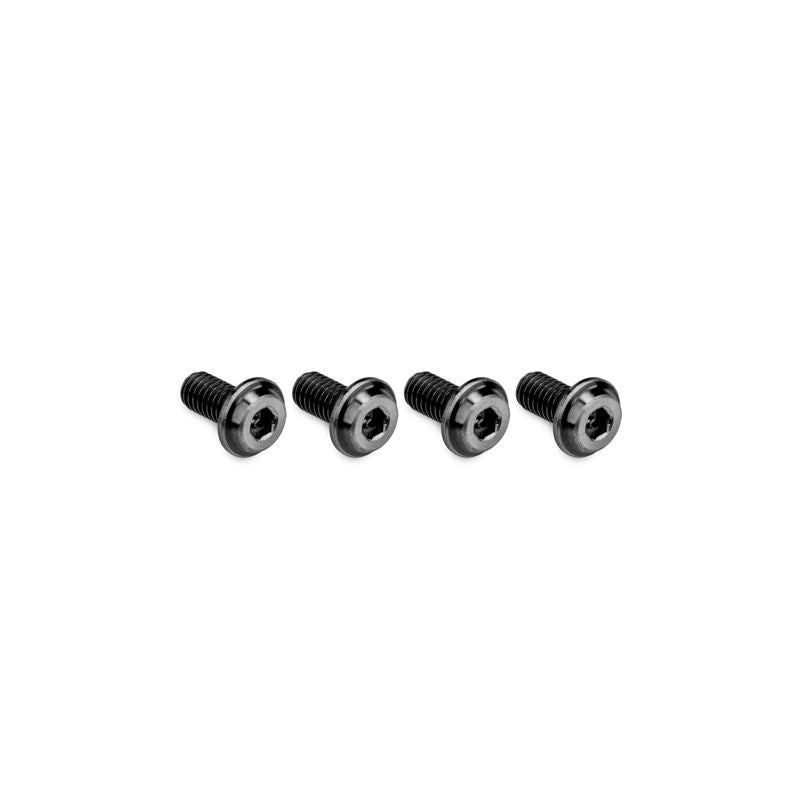 Jconcepts 3x6mm Top Hat Titanium Screw Black 4pc 50372