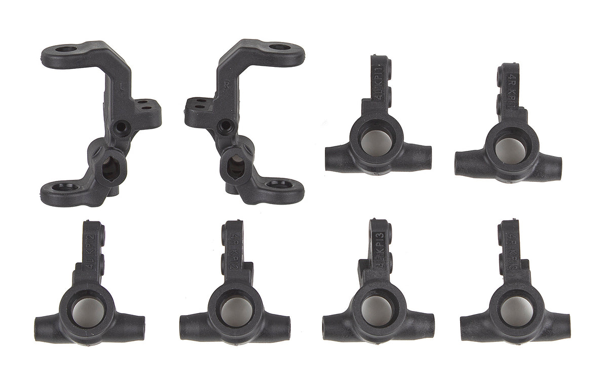 Team Associated B7 &amp; B7d FT Front Caster and Steering Blocks Carbon 92415 image 0
