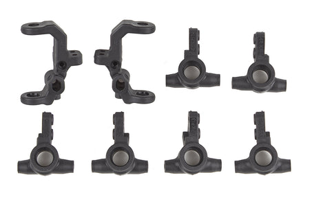 Team Associated B7 &amp; B7d FT Front Caster and Steering Blocks Carbon 92415 image 0