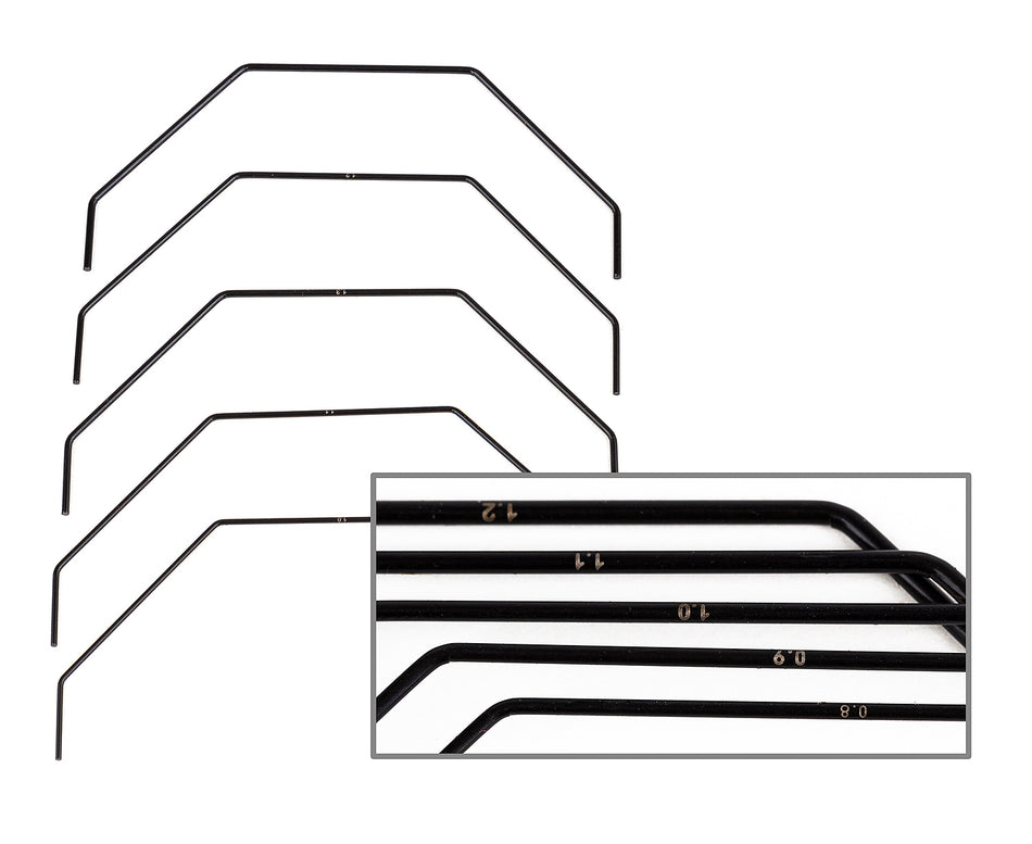 Team Associated B7 &amp; B7d Rear Anti-Roll Bar Set of 5 (different sizes) 92458 image 0