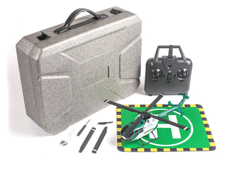 Rage RC Hero-Copter 4 Blade RTF Helicopter Sheriff w/carry case RGR6052 image 0