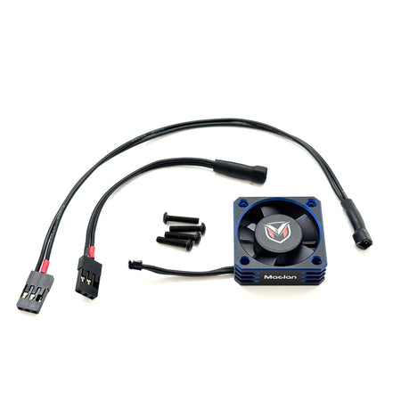 Maclan Hurricane V2 Aluminum 30mm Fan Black/Blue MCL4369 image 0