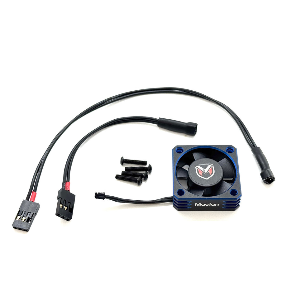 Maclan Hurricane V2 Aluminum 30mm Fan Black/Blue MCL4369 image 0