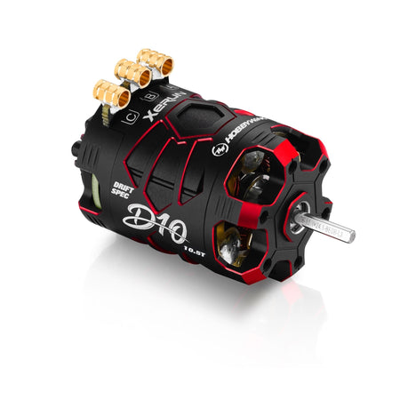 Hobbywing Xerun D10 Brushless Drift Motor 10.5T 4600kv Red 30401135 image 0