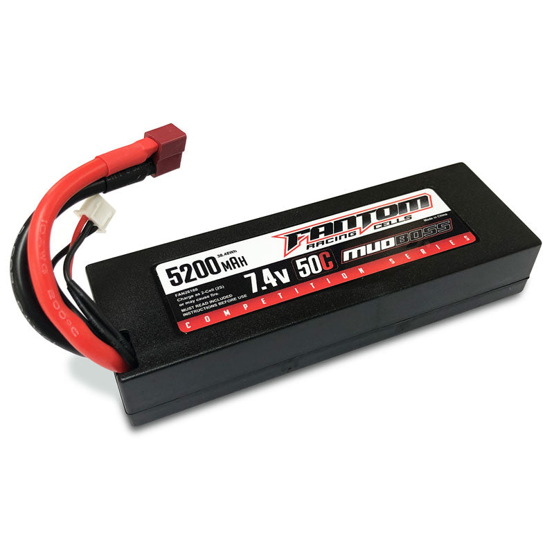 Fantom Mudboss Lipo Battery 5200mah 7.4v w/Deans Connector FAN26168 image 0
