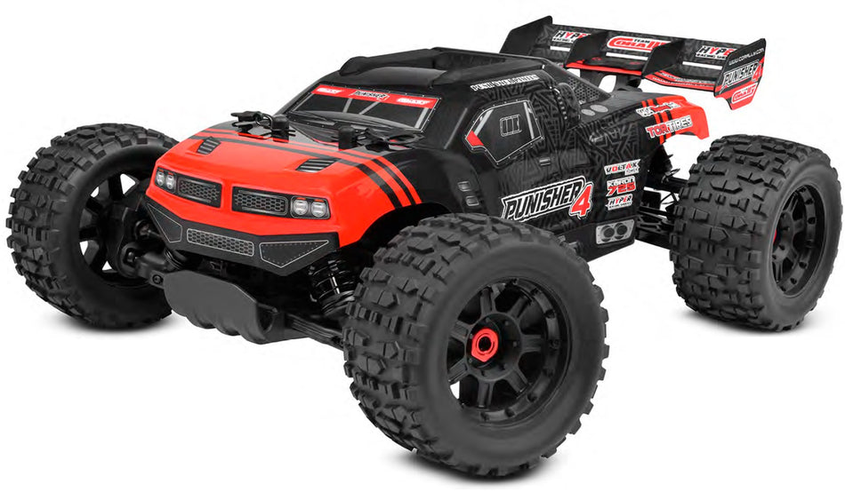 Team Corally Punisher 4S Monster Truck RTR Version Red 00292-R image 0
