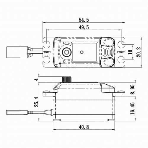 Savox SV-1254MG Low Profile Digital Plus Servo w/Soft Start image 1