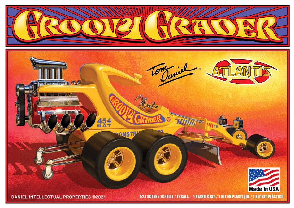 Atlantis 1/24 Tom Daniel Groovy Grader Tom Daniel Plastic Model Kit M5697 image 0