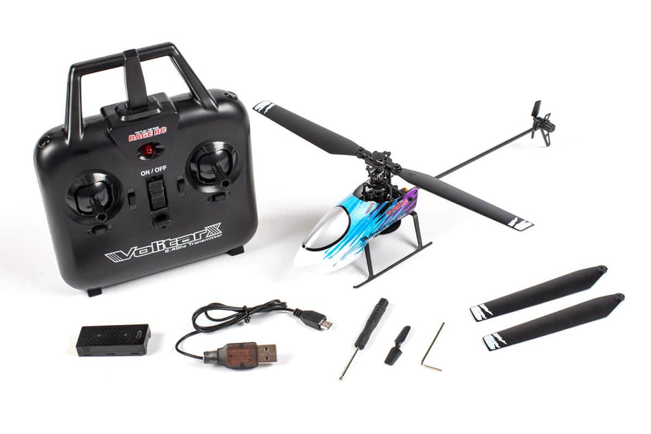 Rage RC Volitar X RTF Micro Heli with Blue/Purple Canopy 6002 image 0