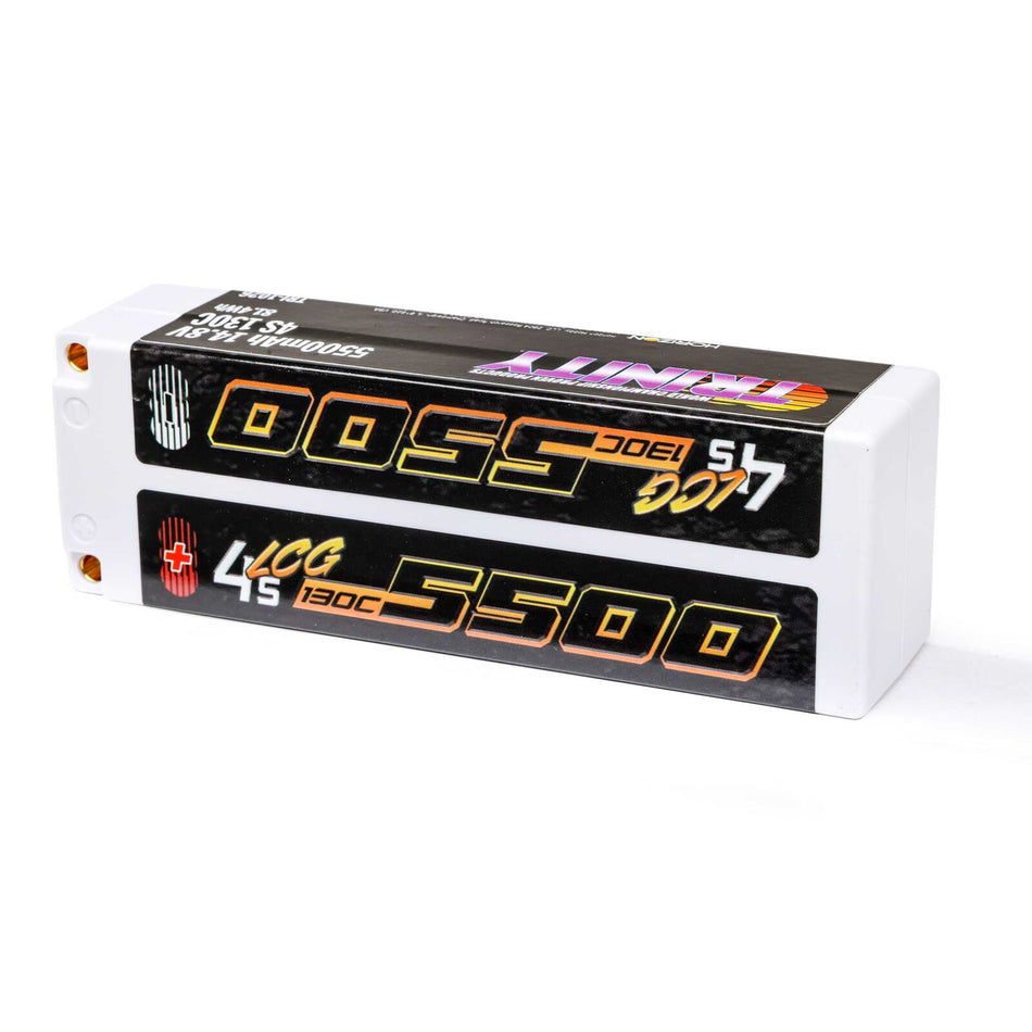 Trinity 5500mAh 4S 130C 14.4v LCG LiPo Battery w/5mm Bullets TRI-1026 image 0