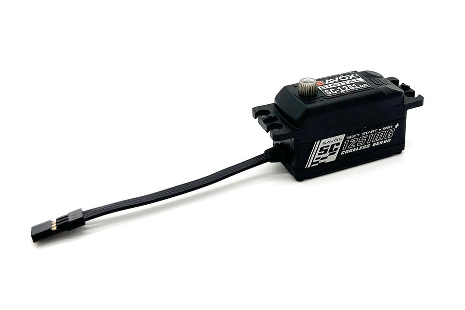 Savox SC-1251MG Black Low Profile Digital Servo with Soft Start SAVSC1251MGP-BE image 0