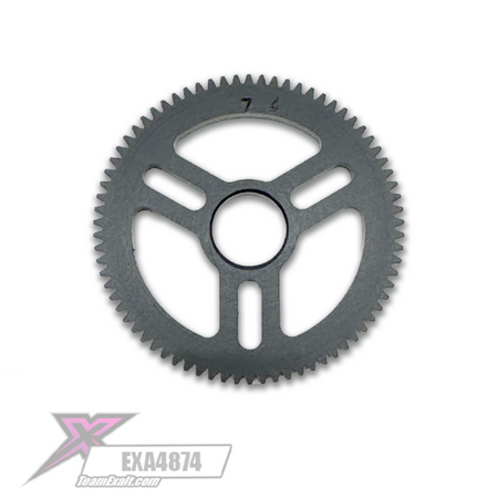 Team Exalt X-tra Light-Speed Machined Delrin 74t (Tooth) 48p Spur Gear EXA4874 image 0