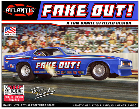 Atlantis 1/32 Scale Snap Tom Daniel Fake Out Funny Car Plastic Model Kit M8275 image 0