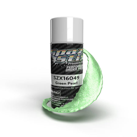 Spaz Stix Green Pearl Translucent Paint 3.5oz Can SZX16049 16049 image 0