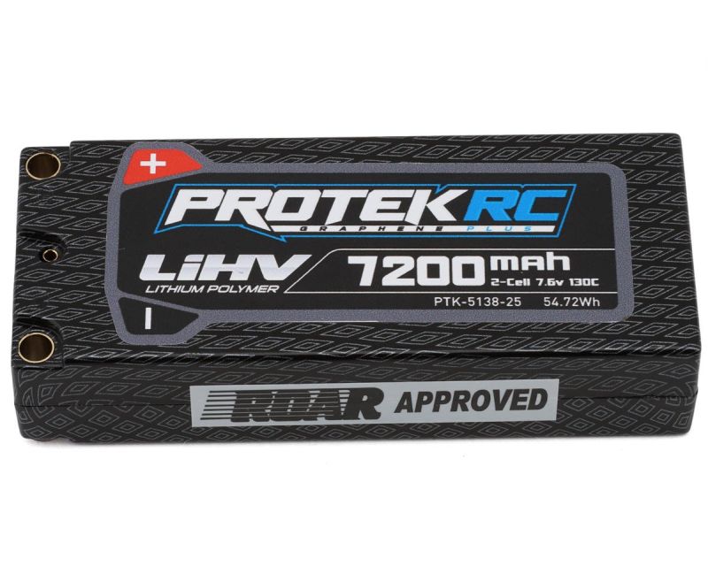 ProTek 7200mah 7.6v 130c 2s Mid Sized Si-Graphene Lipo Battery 513825
