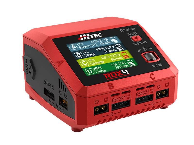 Hitec RDX4 4 Port AC/DC Multi-Function Smart Charger w/Bluetooth 44354 image 0