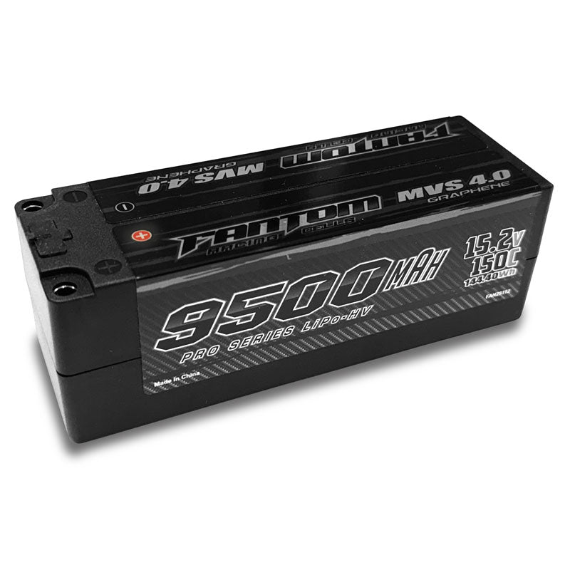 Fantom 9500mah 150c 15.2v 4s (4cell) MVS 4.0 Graphene Pro LiPo Battery FAN25112 image 0