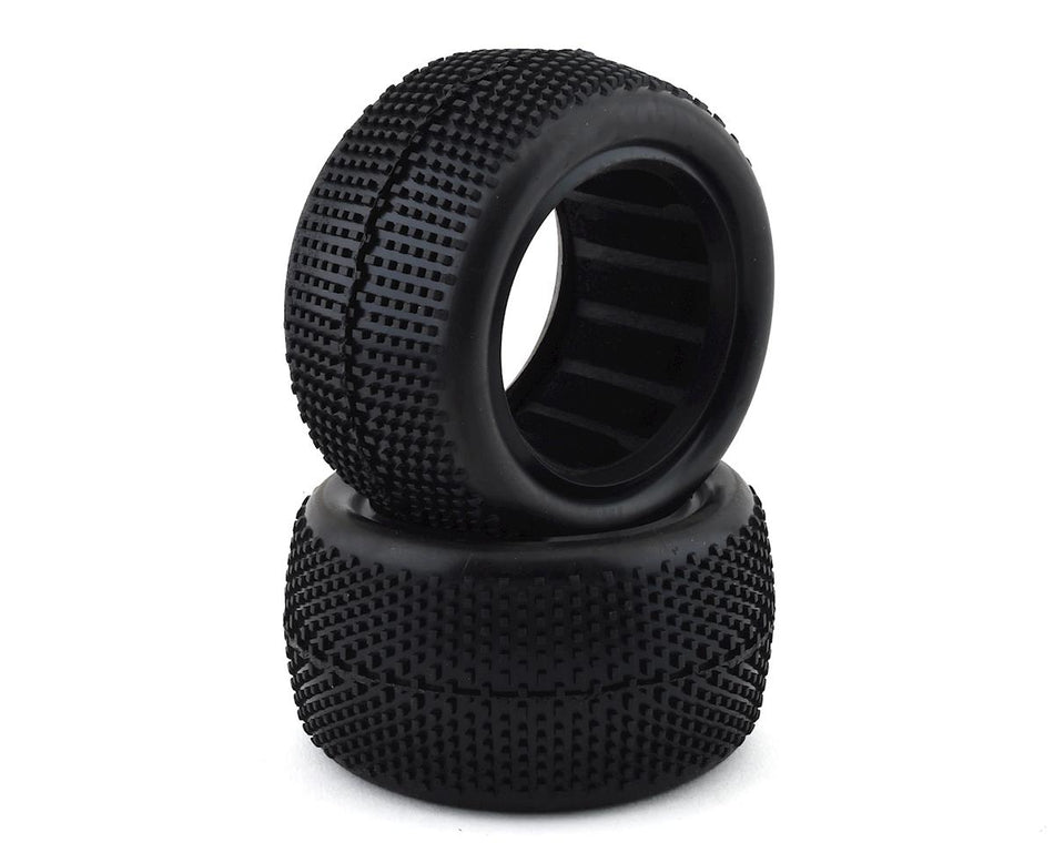 Raw Speed Super Mini 2wd 4wd Rear Buggy Tires Red Medium Compound 100309MB image 0
